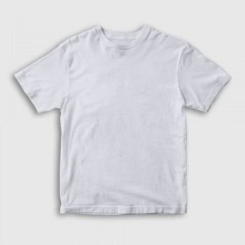 0 Yaka Kısa Kollu Beyaz Çocuk T-Shirt 0 Yaka Kısa Kollu Beyaz Çocuk T-Shirt