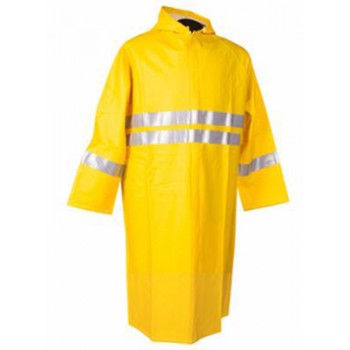 Sarı Çift Sıra Reflektörlü Yağmurluk