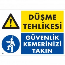 Düşme Tehlikesi Güvenlik Kemerinizi Takın