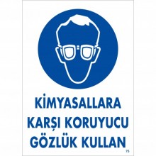 Kimyasallara Karşı Koruyucu Gözlük Kullan