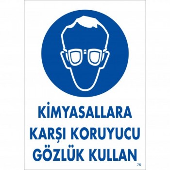 Kimyasallara Karşı Koruyucu Gözlük Kullan