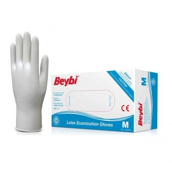 Beybi Tek Kullanımlık Latex Eldiven M Beybi Tek Kullanımlık Latex Eldiven M