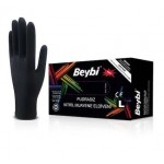 Beybi Siyah Nitril Muayene Eldiveni Pudrasız Beybi Siyah Nitril Muayene Eldiveni Pudrasız