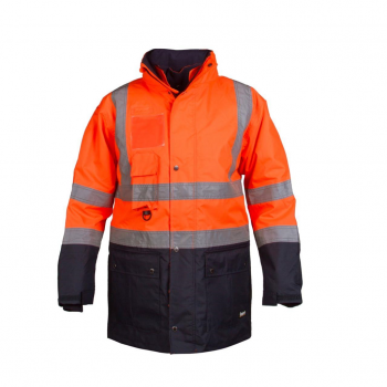 Turuncu Reflektörlü İş Montu